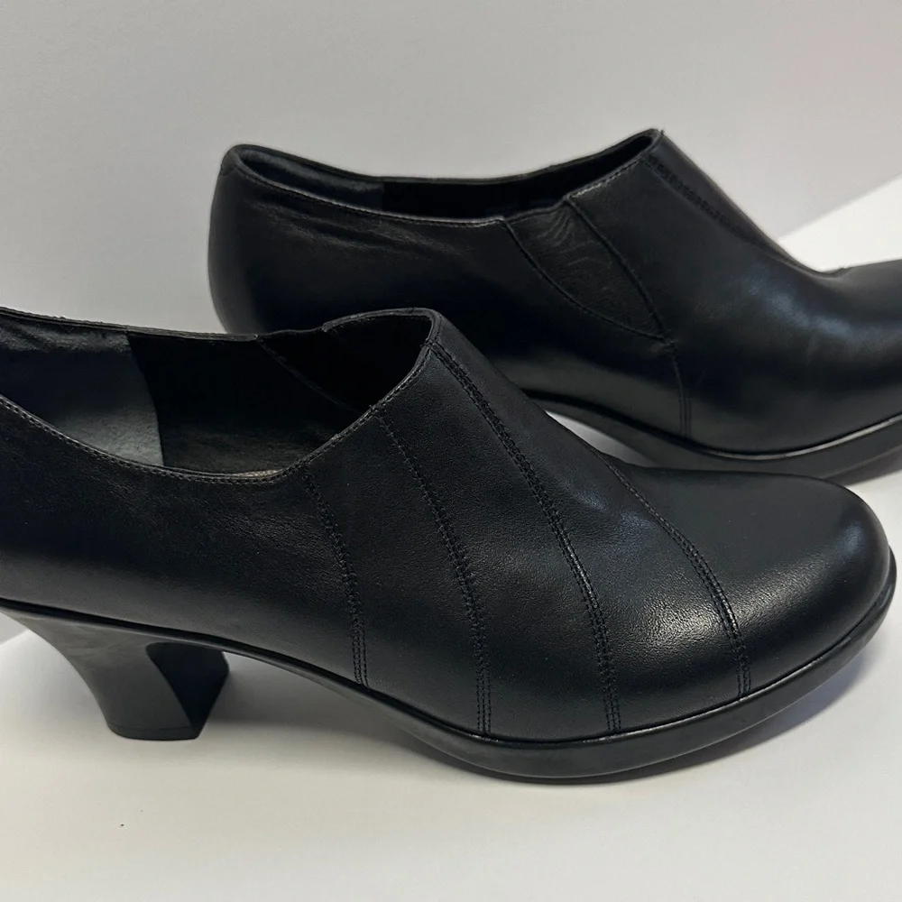 DANSKO Bennett Black Nappa Leather Pumps Heels Women's Size EU 40/US 9
